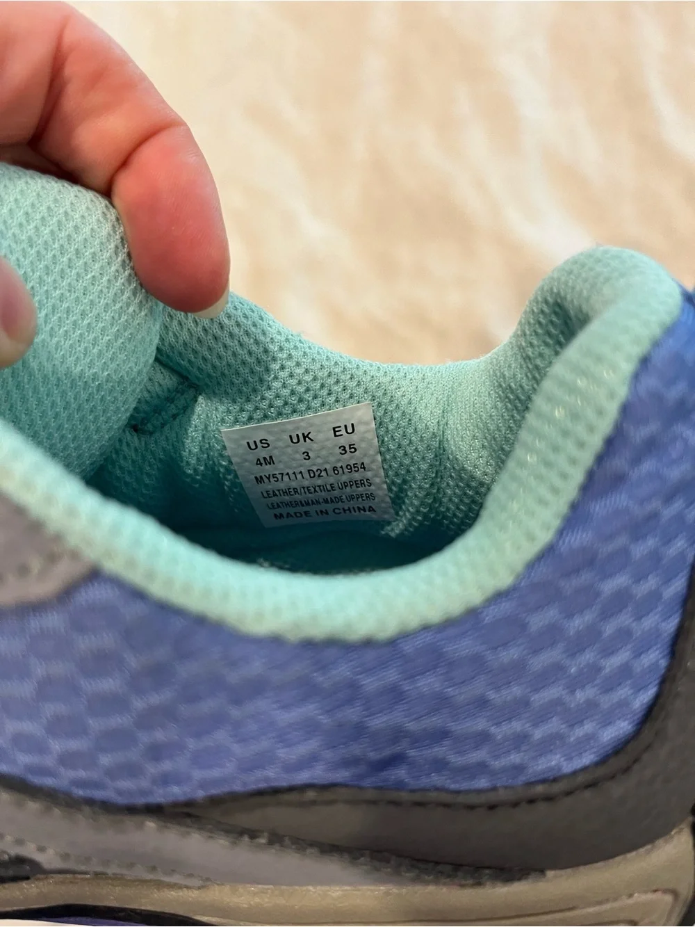 Merrell Grey & Blue kids Outdoor Trail Sneakers with Teal Accents